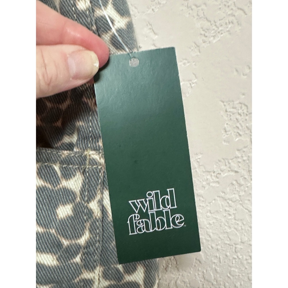 Wild Fable Leopard Print High Rise Straight Leg‎ Wide Leg Pants Womens 2XL NEW - Picture 2 of 4